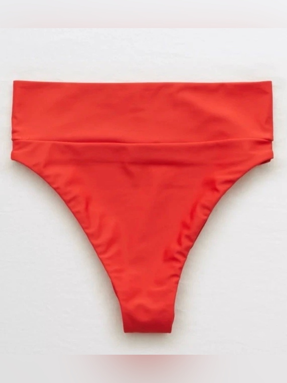 aerie High-Cut Cheeky Scarlet Red Bikini Bottom nwot